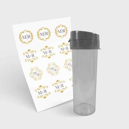 Garrafa Eco World 480ml e 1 Folha A3 DTF-UV