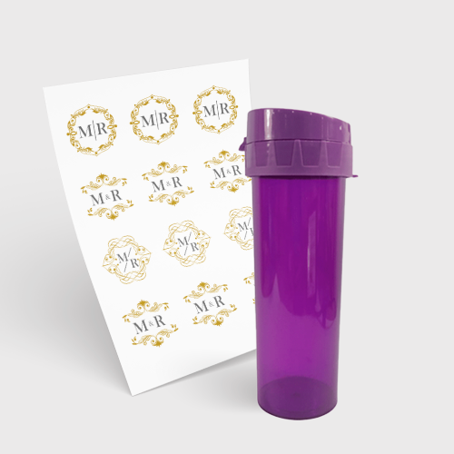 Garrafa Eco World 480ml e 1 Folha A3 DTF-UV
