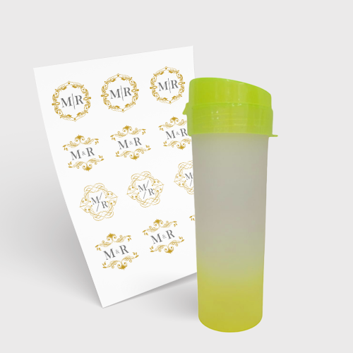 Garrafa Eco World 480ml e 1 Folha A3 DTF-UV