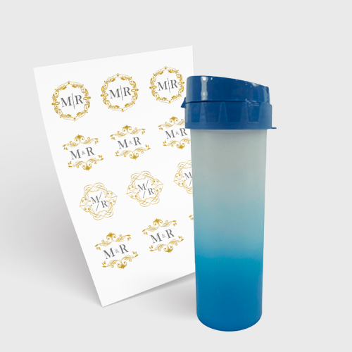 Garrafa Eco World 480ml e 1 Folha A3 DTF-UV
