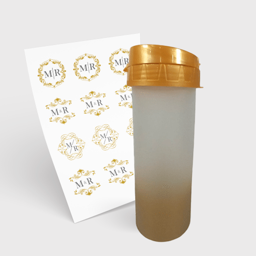 Garrafa Eco World 480ml e 1 Folha A3 DTF-UV
