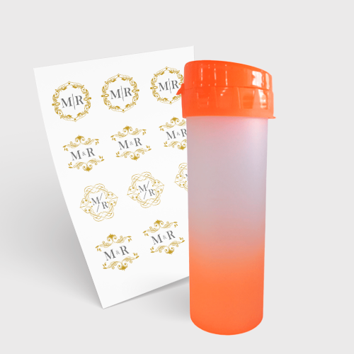 Garrafa Eco World 480ml e 1 Folha A3 DTF-UV