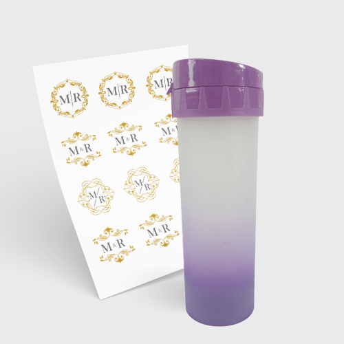 Garrafa Eco World 480ml e 1 Folha A3 DTF-UV