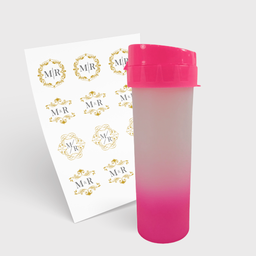 Garrafa Eco World 480ml e 1 Folha A3 DTF-UV