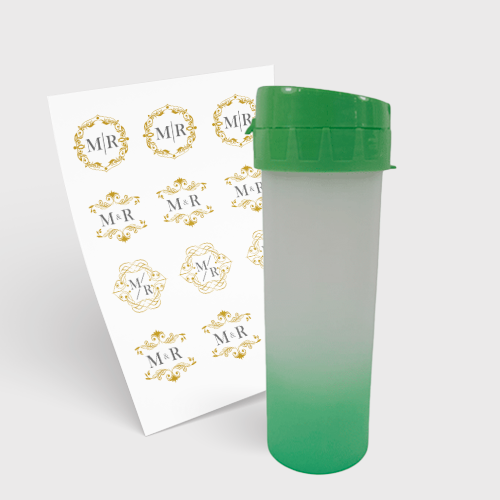 Garrafa Eco World 480ml e 1 Folha A3 DTF-UV