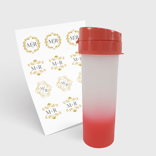 Garrafa Eco World 480ml e 1 Folha A3 DTF-UV
