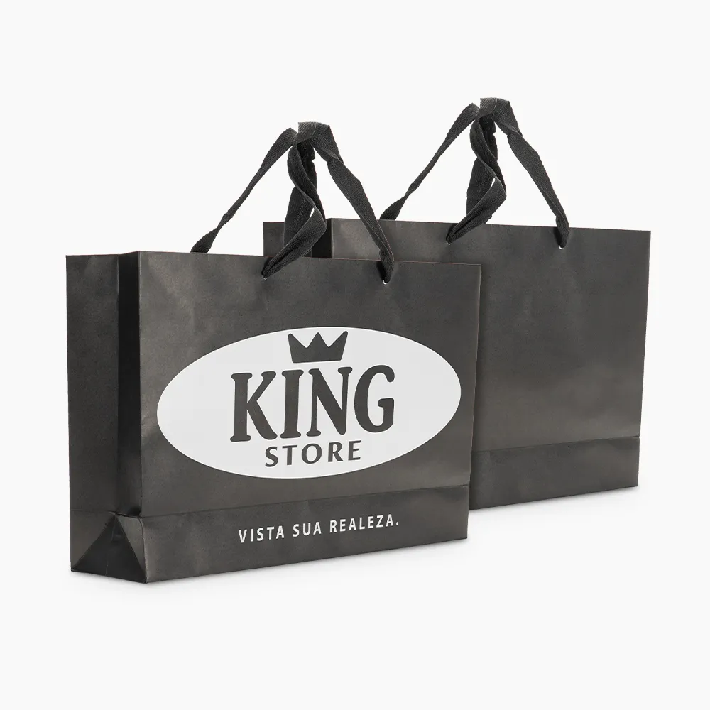 Sacola em Papel Personalizado em Silk - Premium