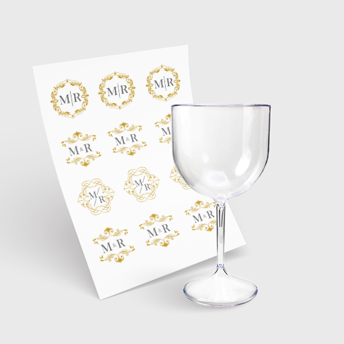 Taça de Gin 580ml e 1 Folha A3 DTF-UV