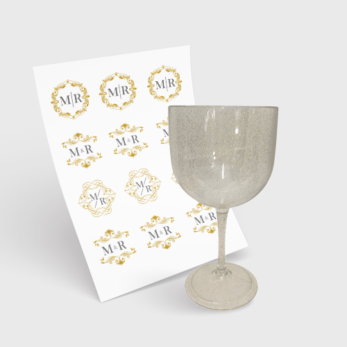 Taça de Gin 580ml e 1 Folha A3 DTF-UV
