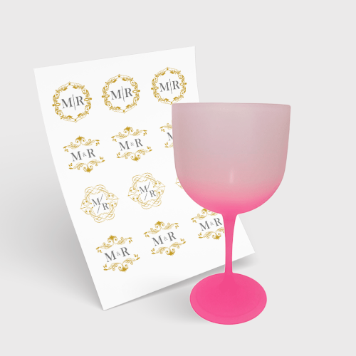 Taça de Gin 580ml e 1 Folha A3 DTF-UV