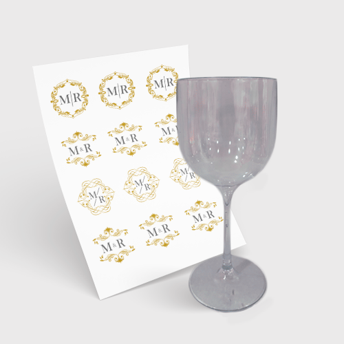 Taça de Vinho 250ml e 1 Folha A3 DTF-UV