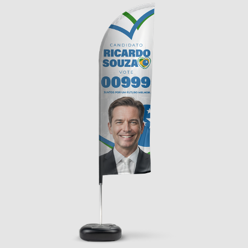 Wind Banner Completo para Piso G - Modelo Faca Eleições