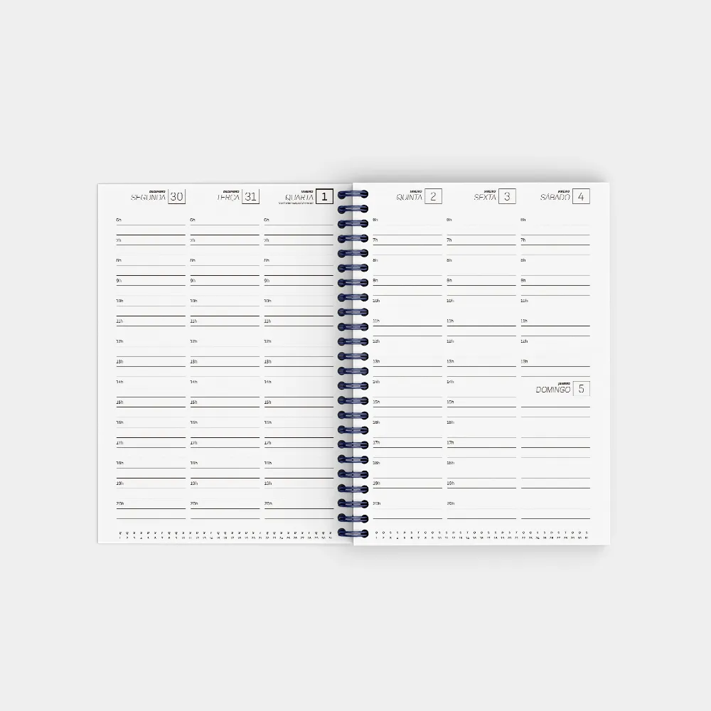 Miolo de Agenda Semanal