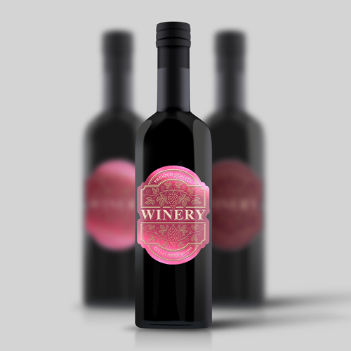 Rótulo para Garrafa de Vinho 1000ml