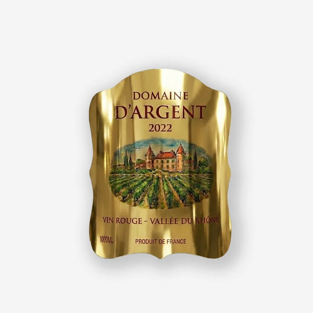 Rótulo para Garrafa de Vinho 1000ml