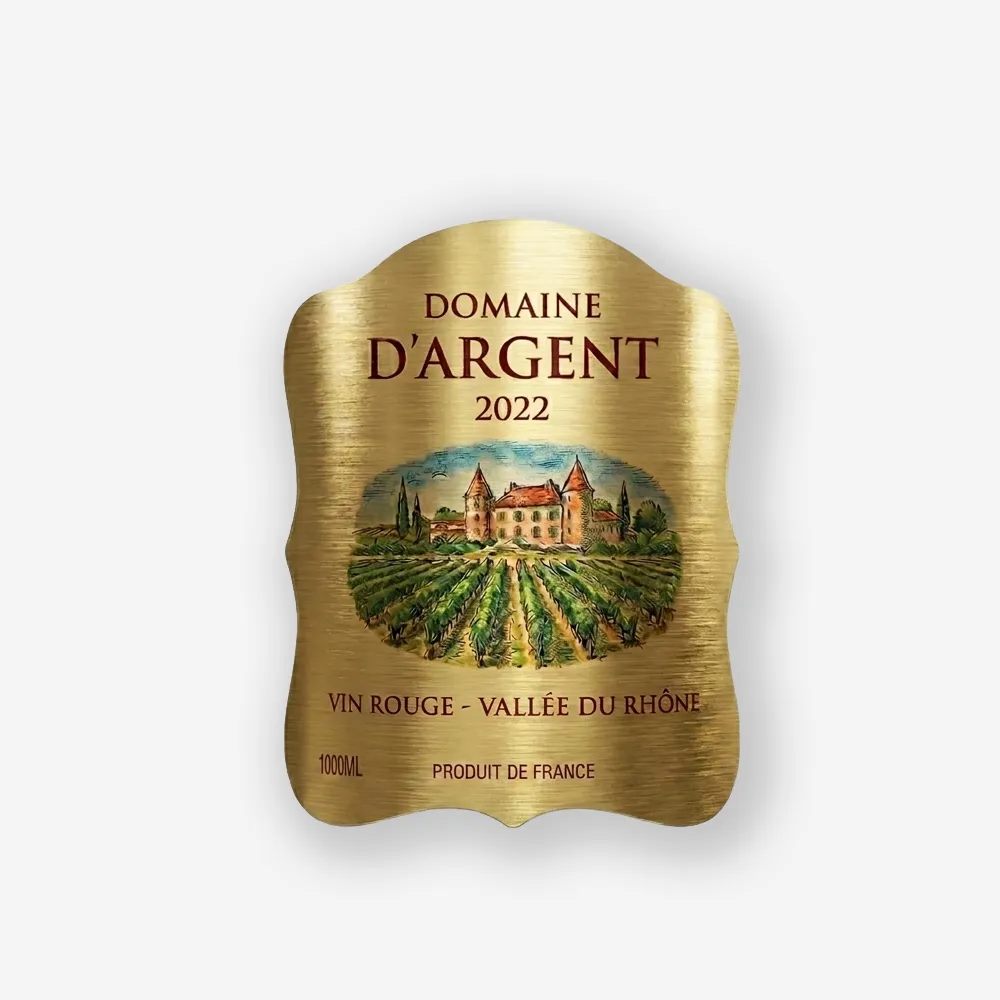 Rótulo para Garrafa de Vinho 1000ml