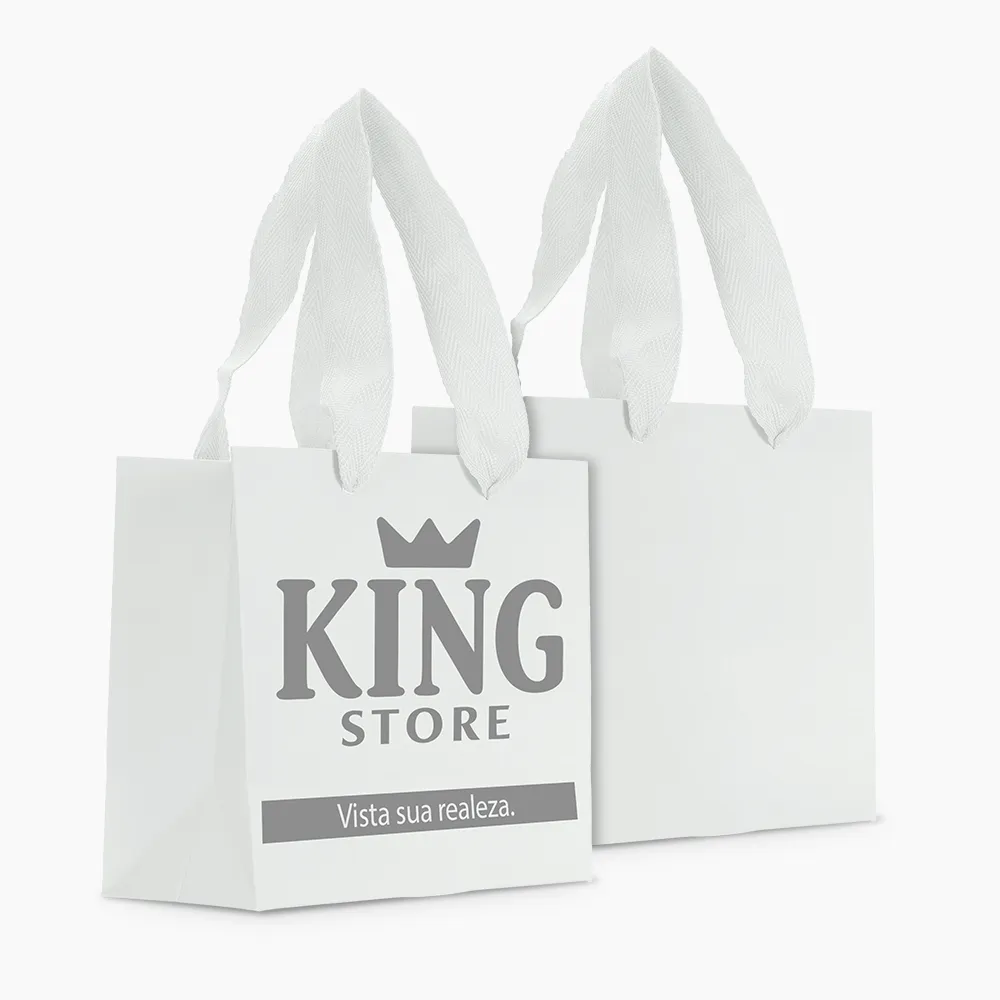 Sacola em Papel Personalizado em Silk - Premium