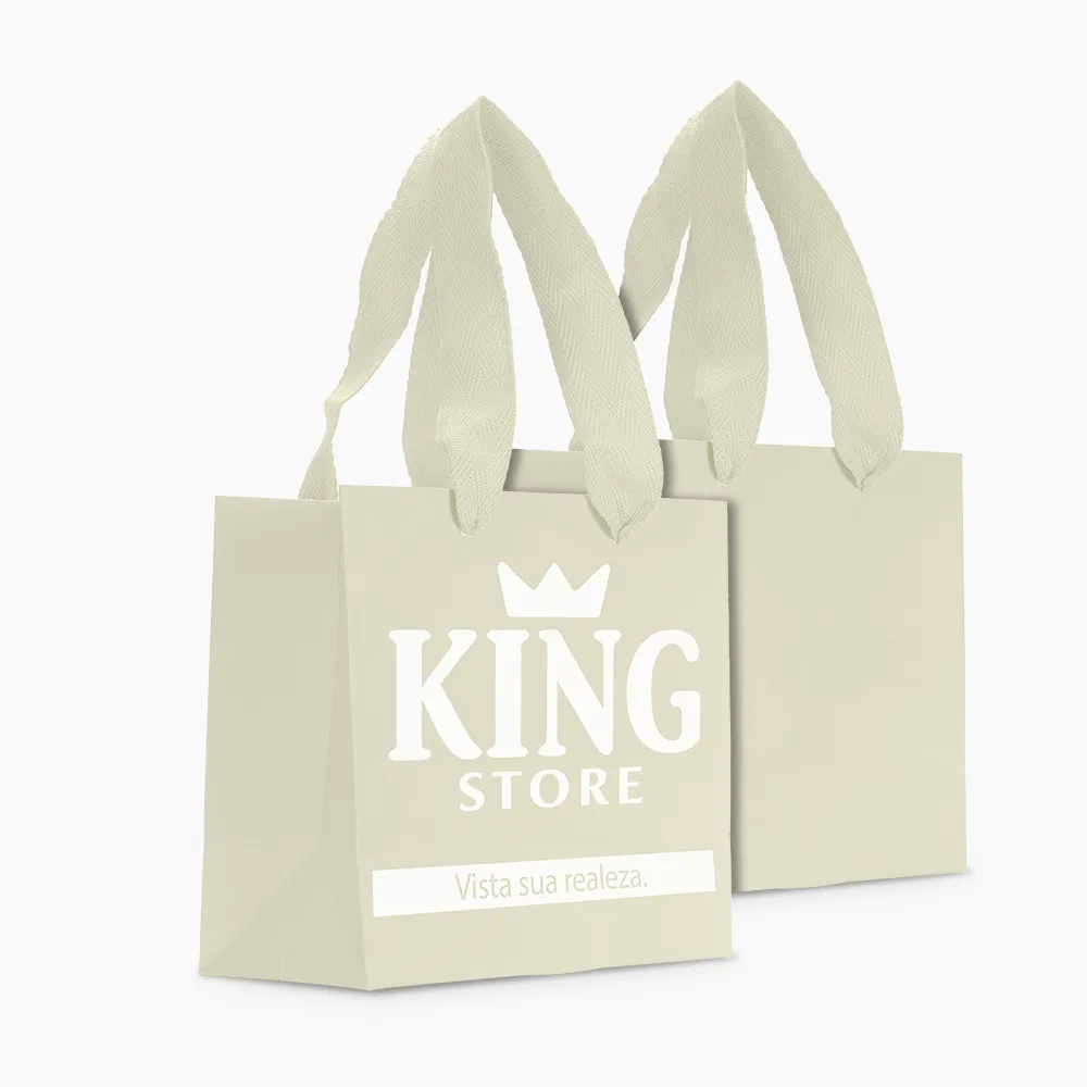 Sacola em Papel Personalizado em Silk - Premium