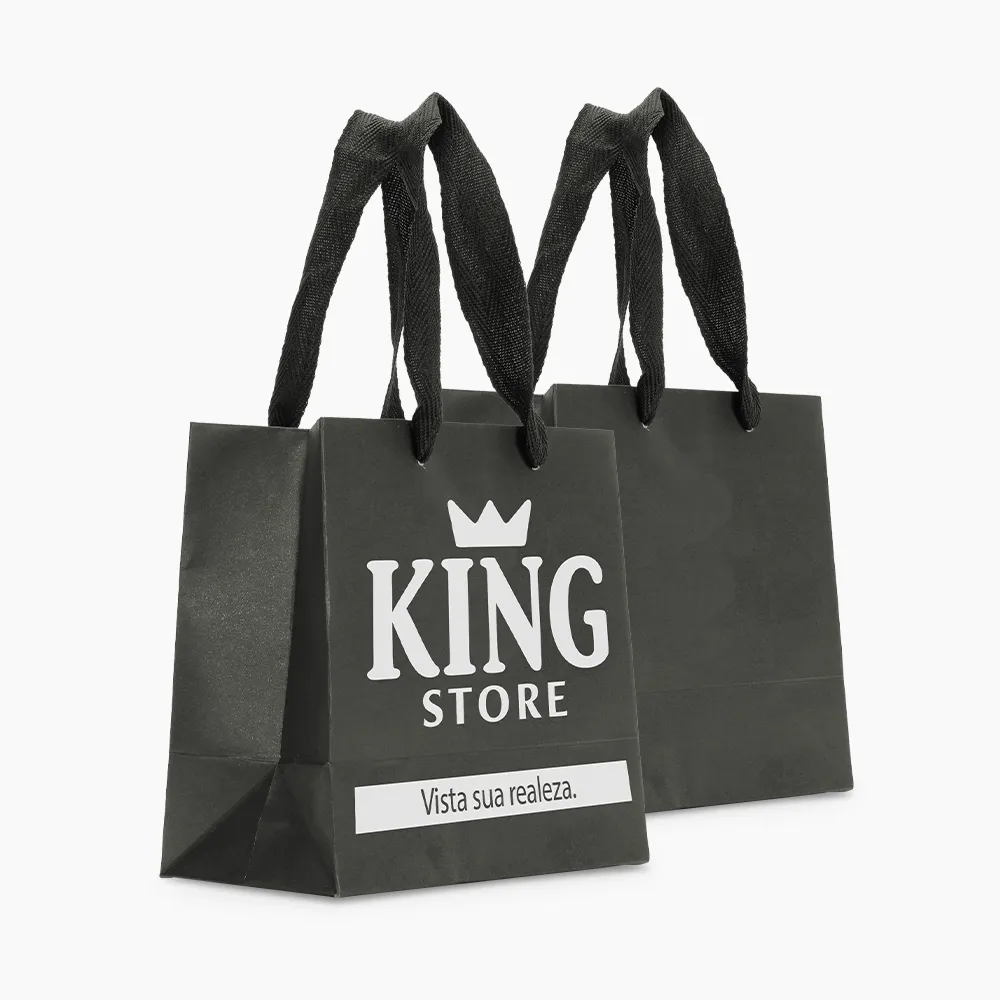 Sacola em Papel Personalizado em Silk - Premium