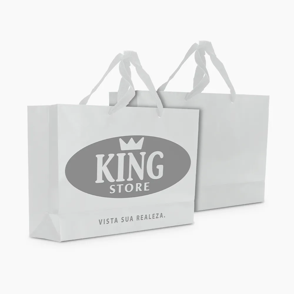 Sacola em Papel Personalizado em Silk - Premium