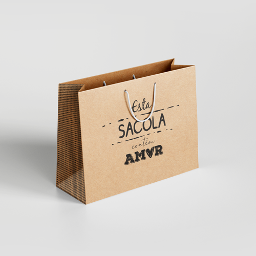Sacola de Papel a Pronta Entrega Contém Amor