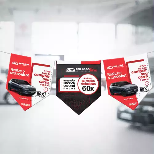 Bandeirola Promocional Chanfrada