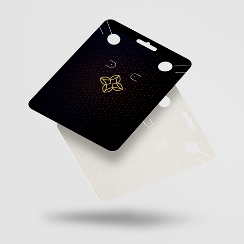 Cartela para Bijuterias 1 Par de Brincos 1 Colar