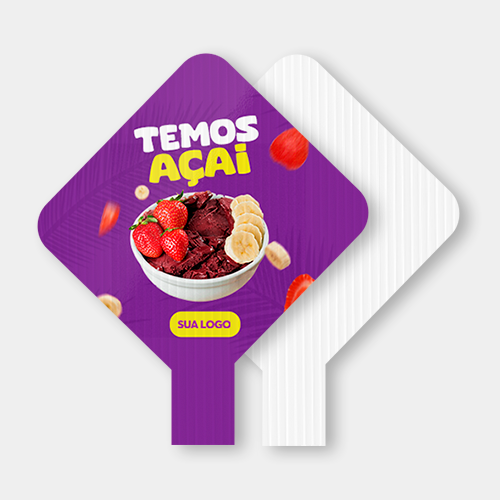 Placa Pirulito de Mão - Corte Personalizado