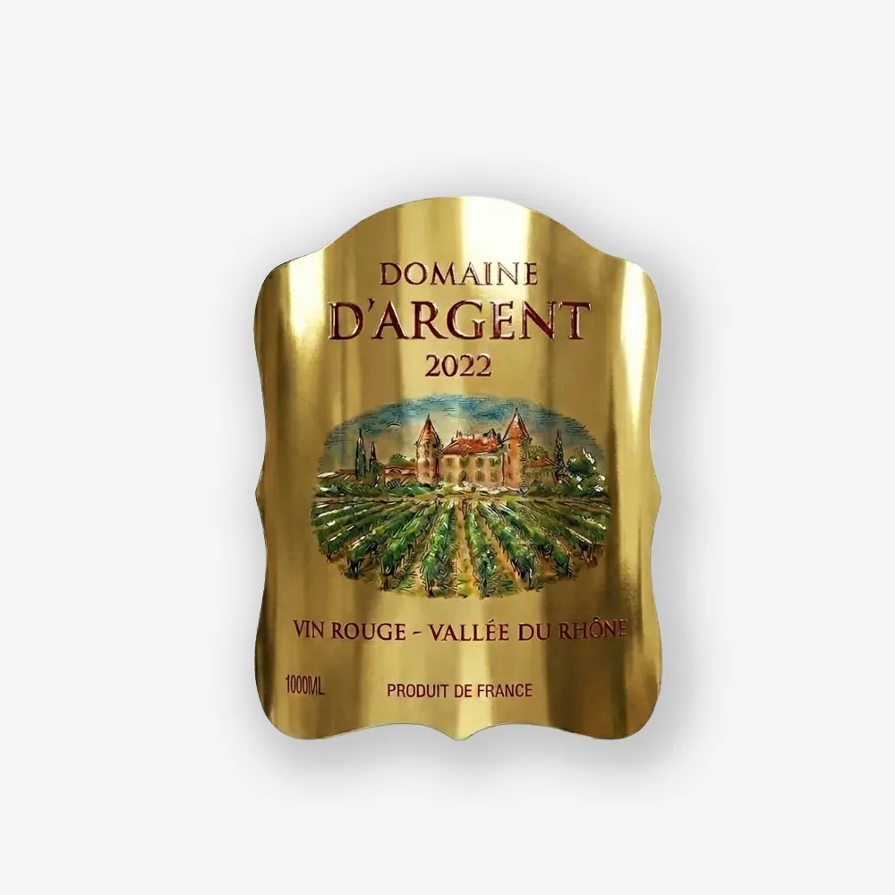 Rótulo para Garrafa de Vinho 1000ml