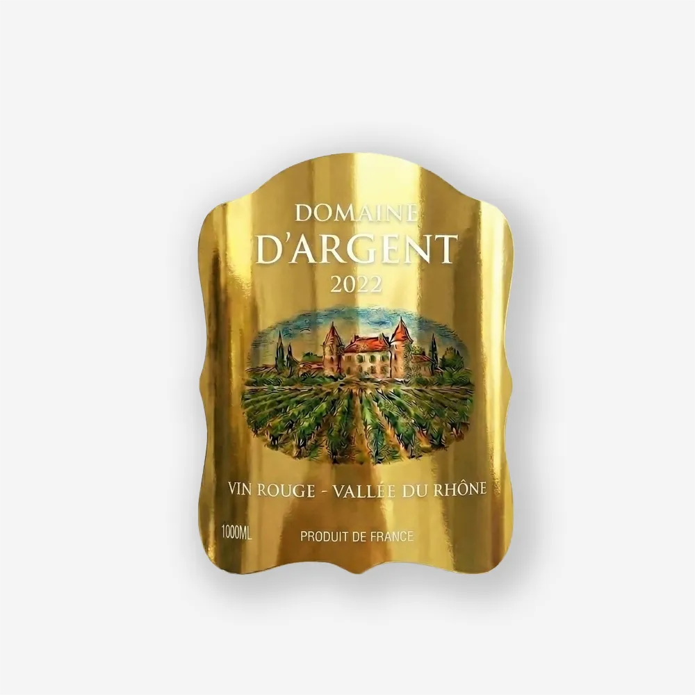 Rótulo para Garrafa de Vinho 1000ml
