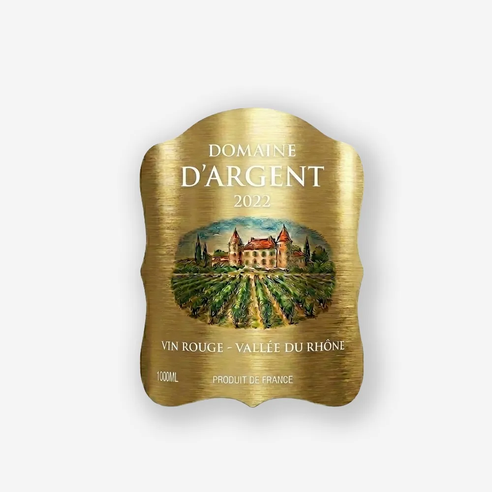 Rótulo para Garrafa de Vinho 1000ml