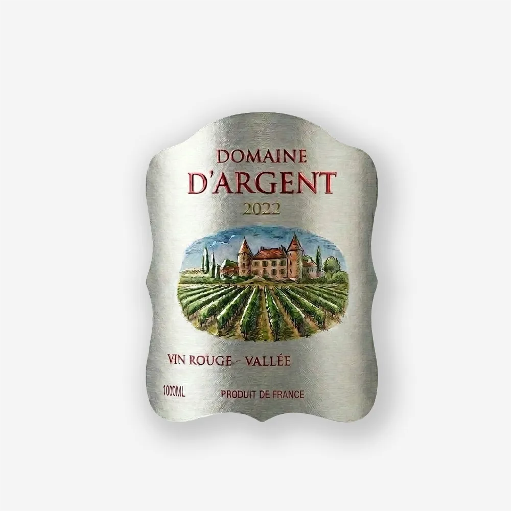 Rótulo para Garrafa de Vinho 1000ml