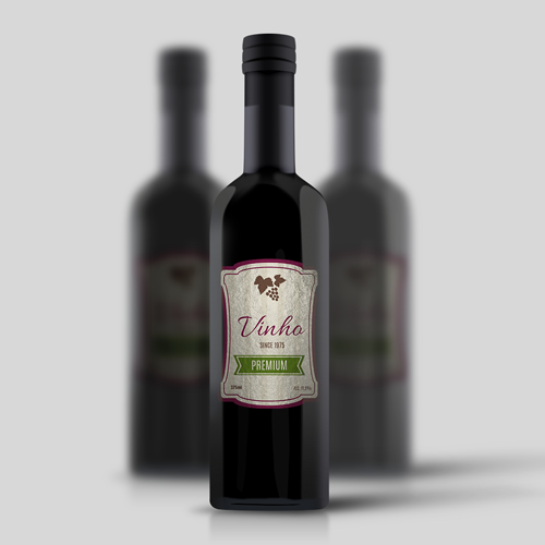 Rótulo para Garrafa de Vinho 375ml