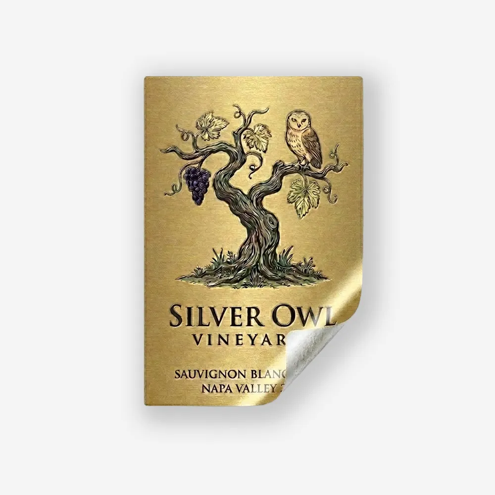 Rótulo para Garrafa de Vinho 375ml