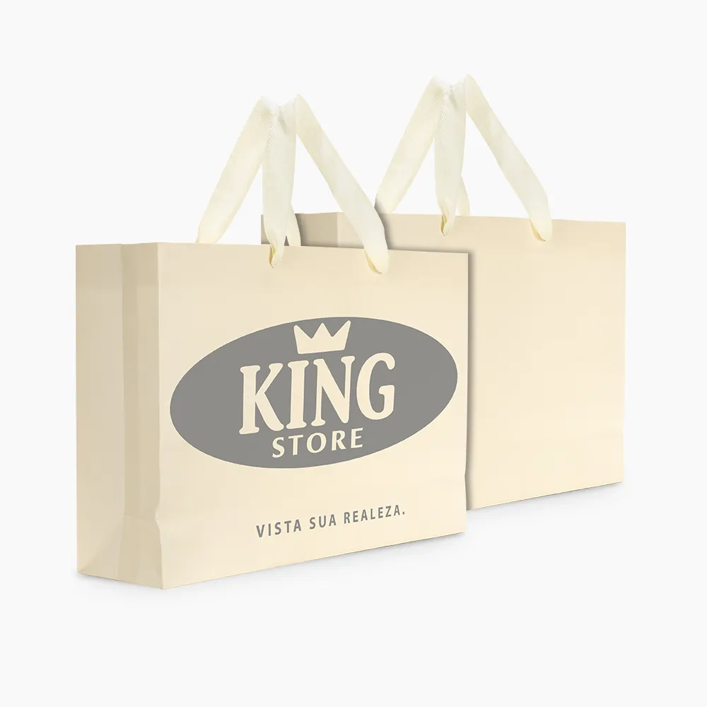 Sacola em Papel Personalizado em Silk - Premium