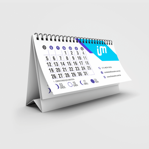 Calendário de Mesa 14 Paginas - Cálculo 250.793