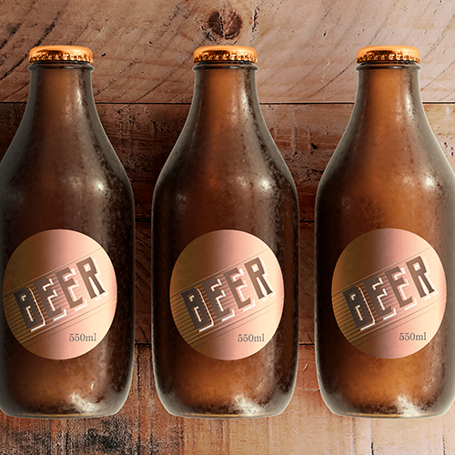 Rótulo para Cerveja Artesanal Redondo