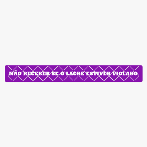 Adesivo Lacre de Segurança Delivery Personalizado