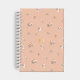 Agenda Premium Semanal Salmon Floral