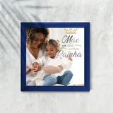 Azulejo Personalizado com Moldura Azul