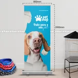 Banner com Roll Up Auto Retrátil