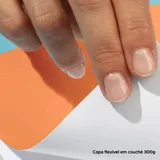 Caderno Capa Flexível Com Pautas 96fls