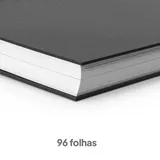 Caderno Capa Flexível Com Pautas 96fls