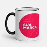 Caneca Borda e Alça Preta