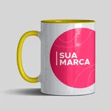 Caneca Interior e Alça Amarelo