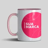 Caneca Interior e Alça Rosa