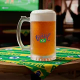 Caneca de Chopp Vidro Jateado 475ml