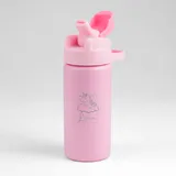 Garrafa Alumínio Com Canudo 600ml