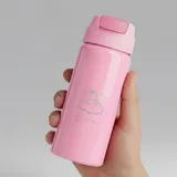 Garrafa Alumínio Com Canudo 600ml