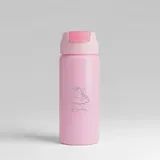 Garrafa Alumínio Com Canudo 600ml